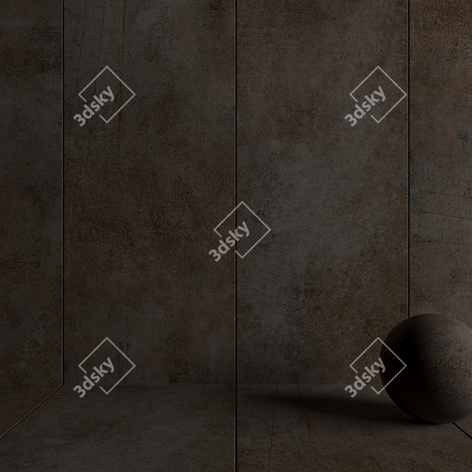 Etna Oxide Stone Wall Tiles: Multi-Texture 3D Model 3D model image 3