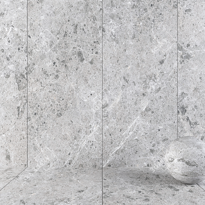 Satira Gray Stone Wall Tiles 3D model image 1