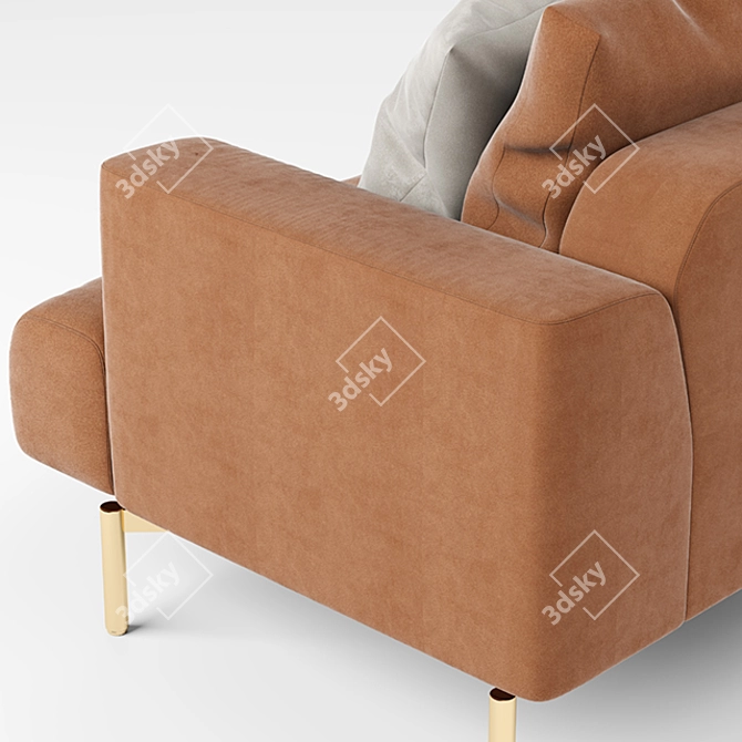 Modern Tais Sofa: Timeless Elegance 3D model image 3