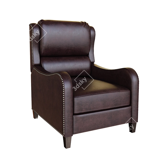 Comfort Plus Push Back Recliner 3D model image 1