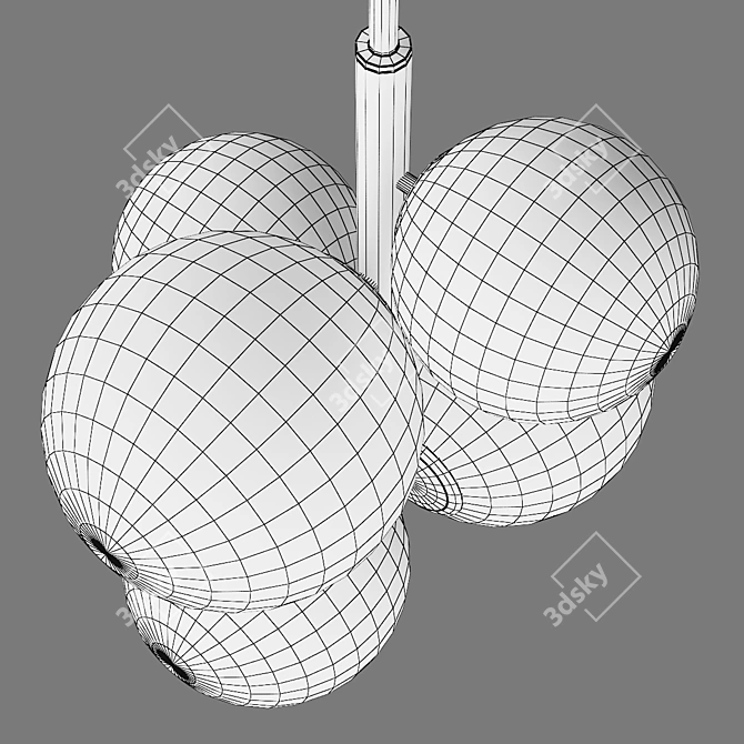 Croco Lightstar Pendant Chandelier 3D model image 5