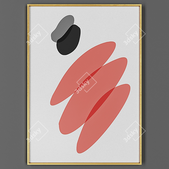 Elegant Frame for Artwork 3D model image 1