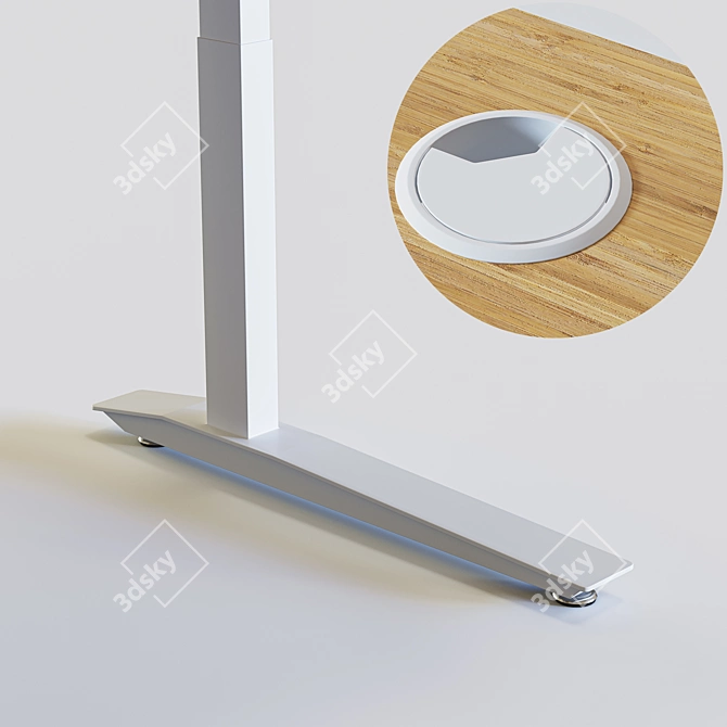 Ultimate Adjustable Height Electric Desk 3D model image 4