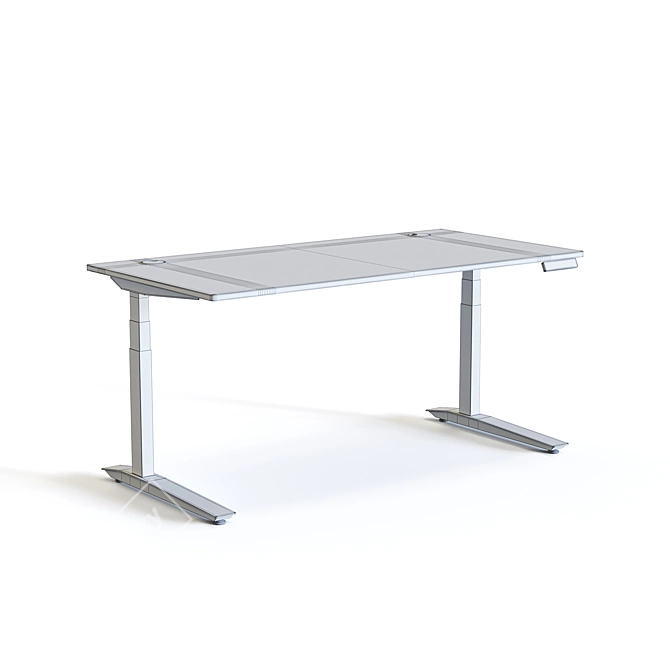 Ultimate Adjustable Height Electric Desk 3D model image 5