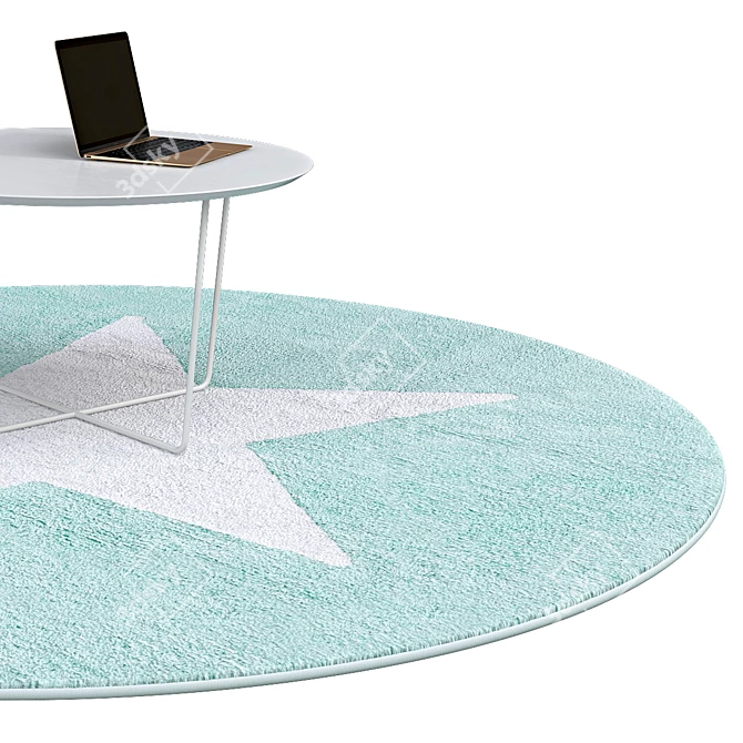 Stylish Circle Rugs | No. 025 3D model image 2