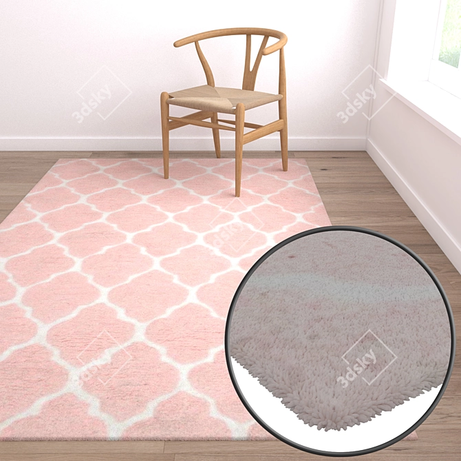Premium Carpet Set: High-Quality Textures for Close-Ups & Wide Shots 3D model image 5
