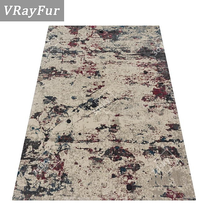 Luxury Rug Set: High-Quality Textures for Stunning Renders 3D model image 2