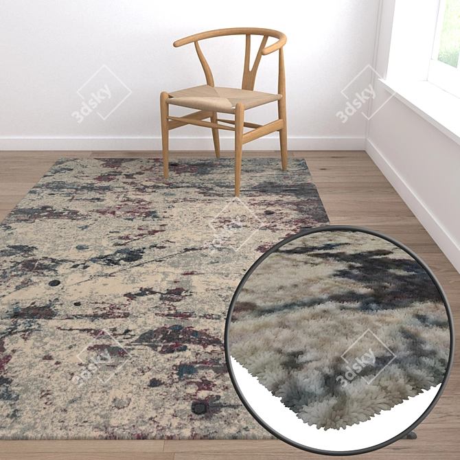 Luxury Rug Set: High-Quality Textures for Stunning Renders 3D model image 5