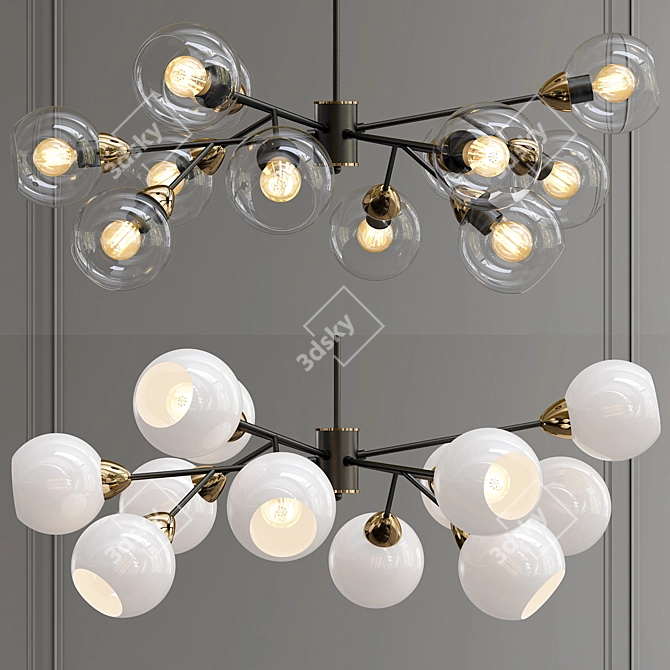 2013 Millimeter Ball Chandelier 3D model image 1