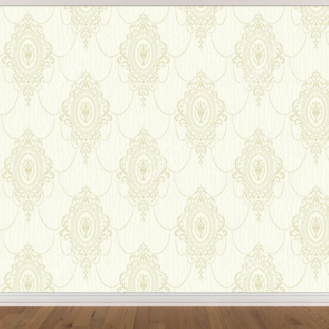 Seamless Wallpaper Set: 3 Colors 3D model image 2