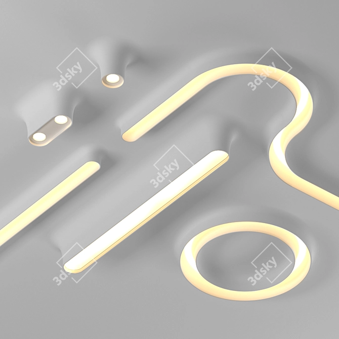 FLOS Kap Profile: Innovative, Modular Lighting 3D model image 7