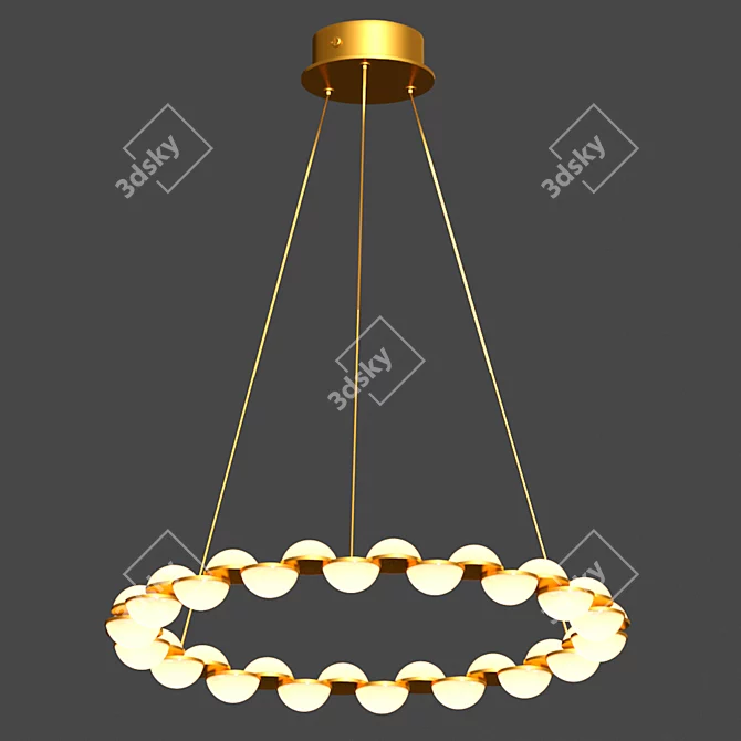 Modern LED Chandelier Lamp 3D model image 1