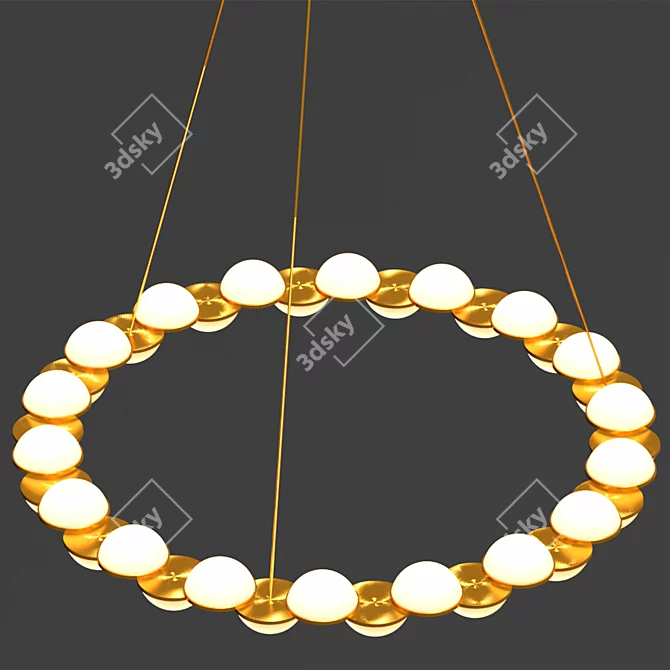 Modern LED Chandelier Lamp 3D model image 3