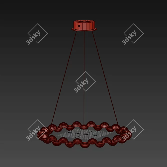 Modern LED Chandelier Lamp 3D model image 5