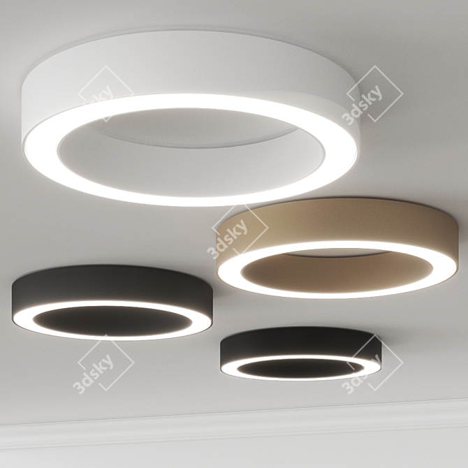 Terzo Apollo Ceiling Lamp 3D model image 6