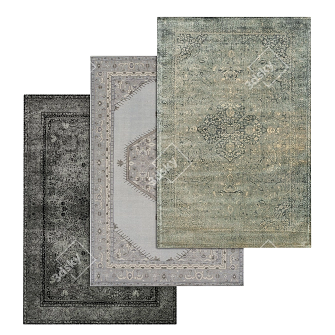 Premium Carpet Set for Stunning Renders 3D model image 1