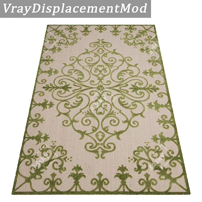 High-Quality Carpet Set - 3 Variations 3D model image 3