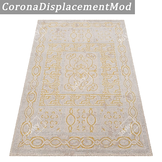 High-Quality Carpet Set - 3 Variations 3D model image 4