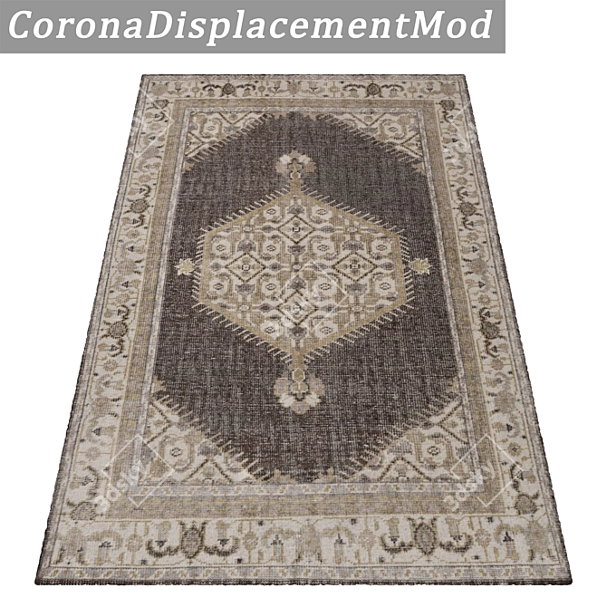 Luxury Carpet Set: High-Quality Textures for Various Perspectives 3D model image 4