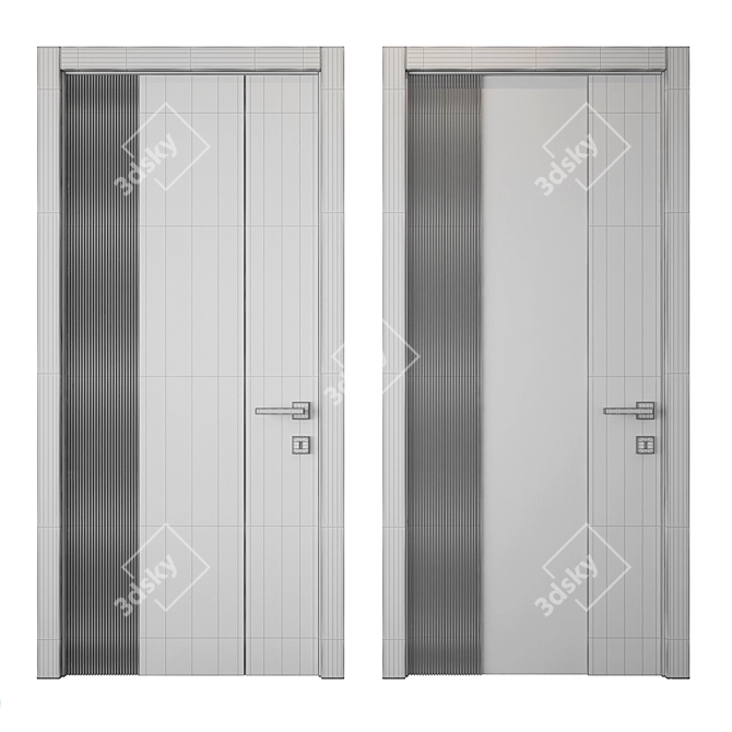 Contemporary 3D Door Design 3D model image 4