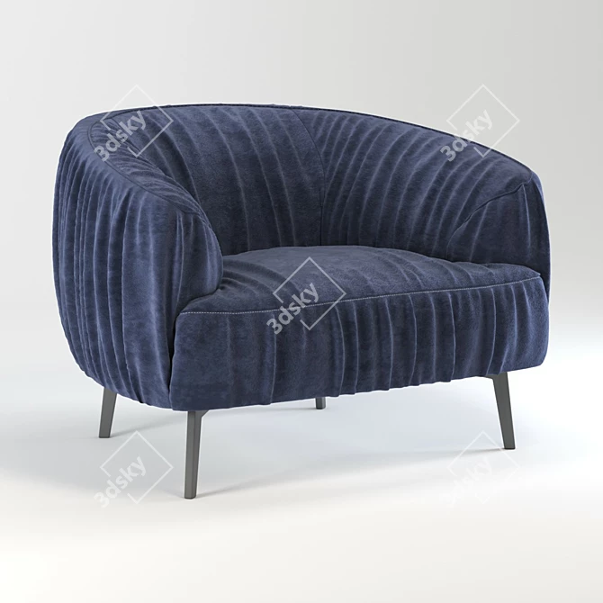 Elegant Minotti Chair: Vray 3D Modeling 3D model image 1