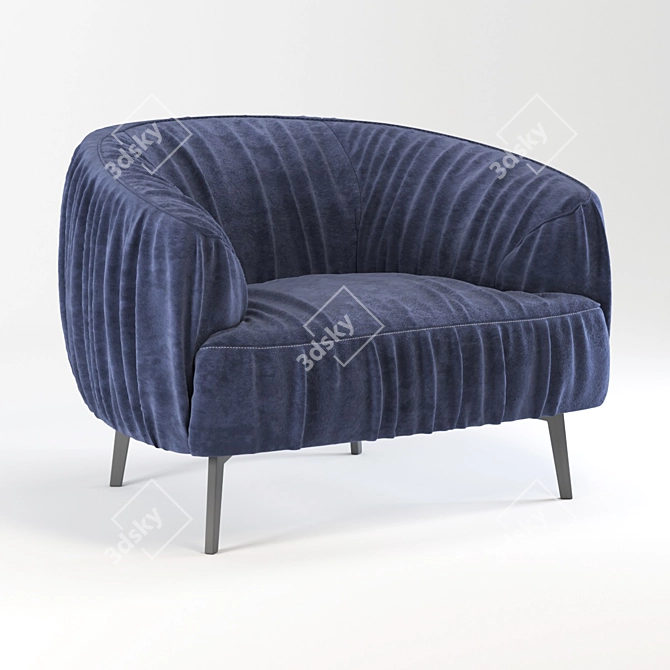 Elegant Minotti Chair: Vray 3D Modeling 3D model image 7