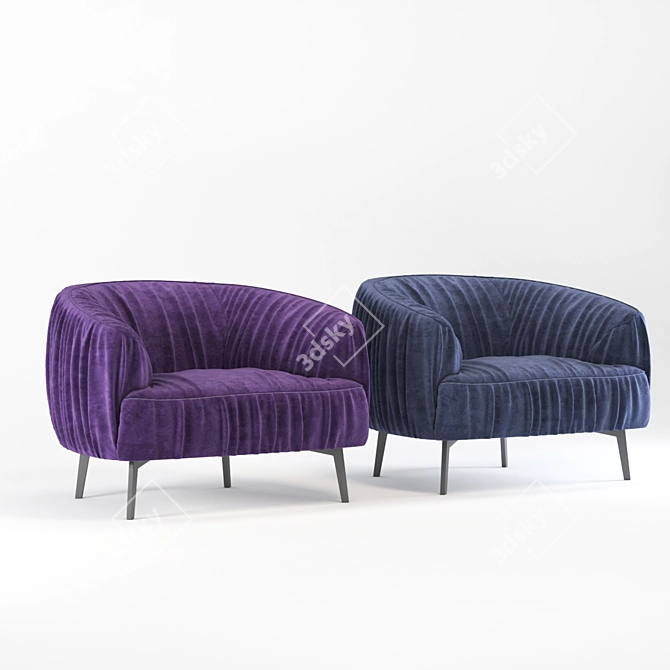 Elegant Minotti Chair: Vray 3D Modeling 3D model image 8