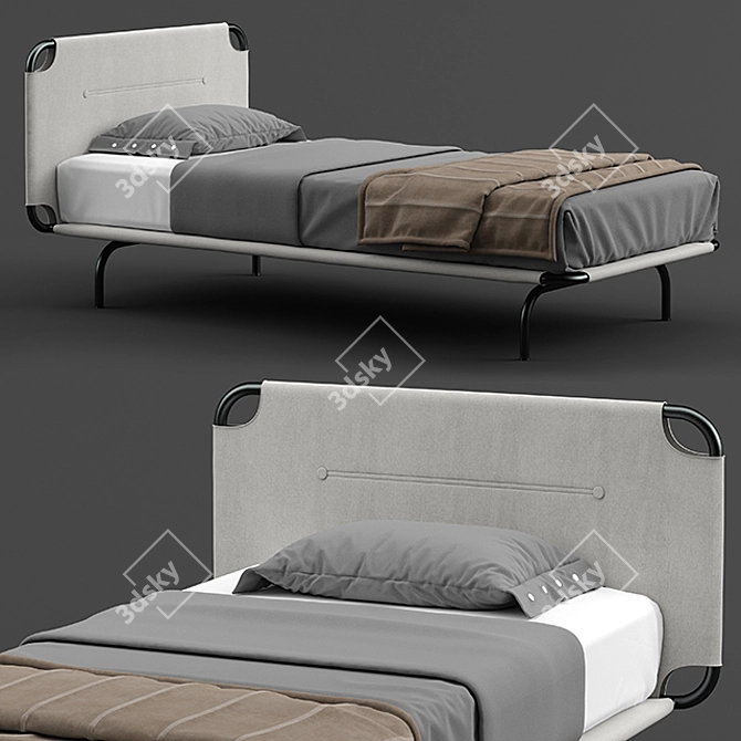 Nidi Tube - Stylish and Space-Saving Bed 3D model image 2