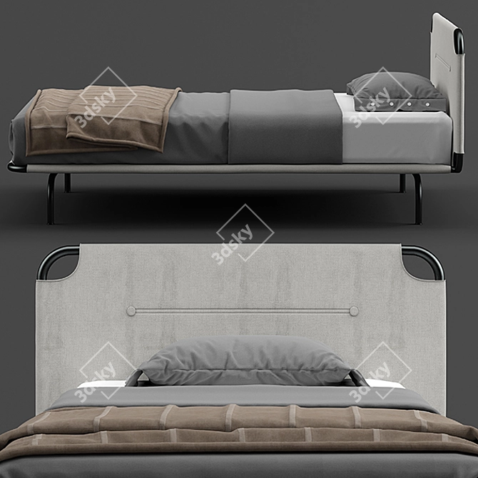 Nidi Tube - Stylish and Space-Saving Bed 3D model image 3