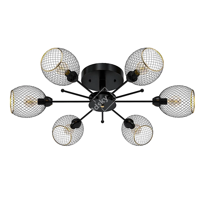 DeMarkt Vita 6: Elegant Ceiling Light 3D model image 1