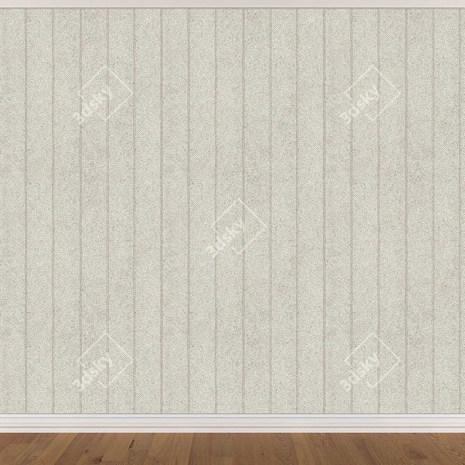 Seamless Wallpaper Set: 3 Colors 3D model image 4