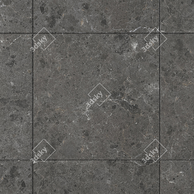 Elegance in Black: Sarita Stone Wall Tiles 3D model image 2