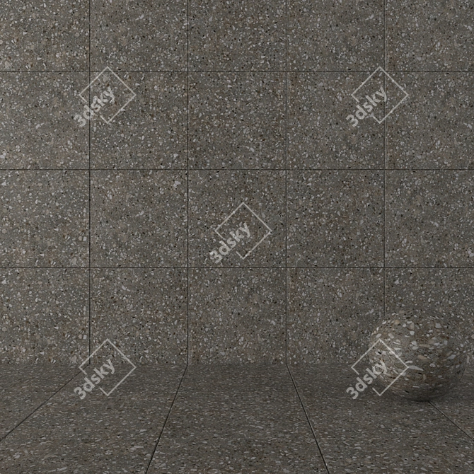 Terrazzo Multi Stone Wall Tiles 3D model image 1