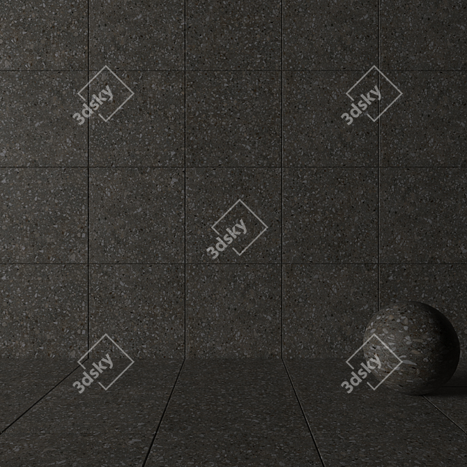 Terrazzo Multi Stone Wall Tiles 3D model image 3