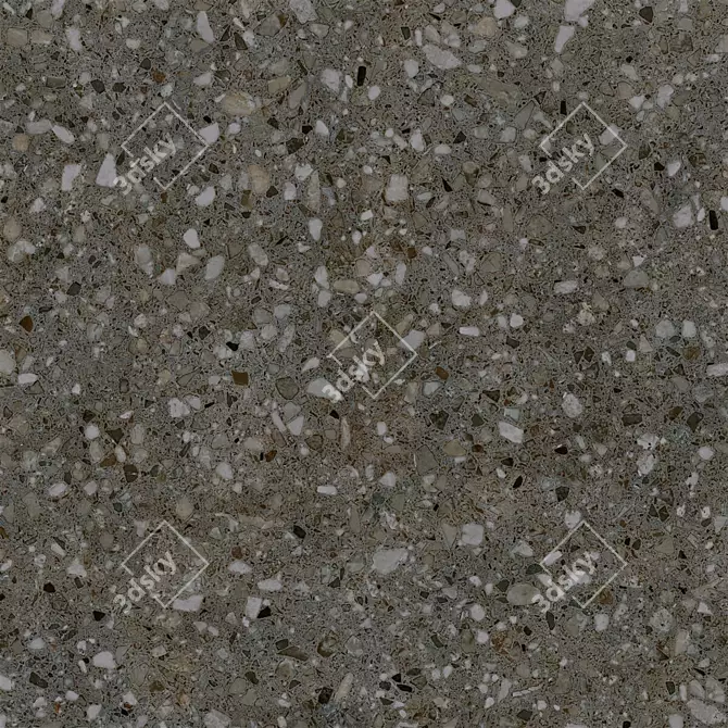 Terrazzo Multi Stone Wall Tiles 3D model image 5