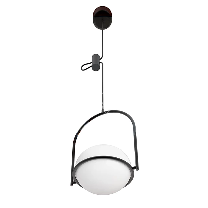 Elegant Coco Pendant Lamp - LED's C4 3D model image 5