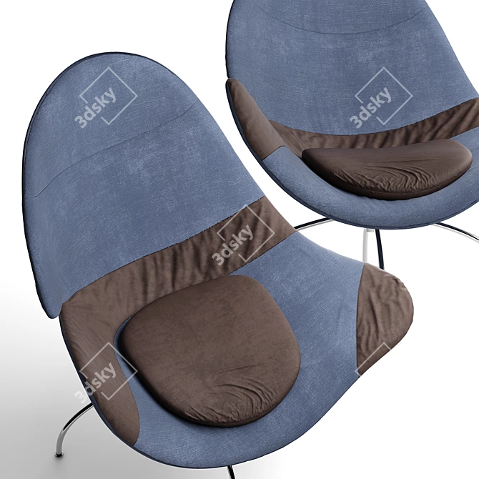Cloe Armchair: Exclusive Elegance 3D model image 2