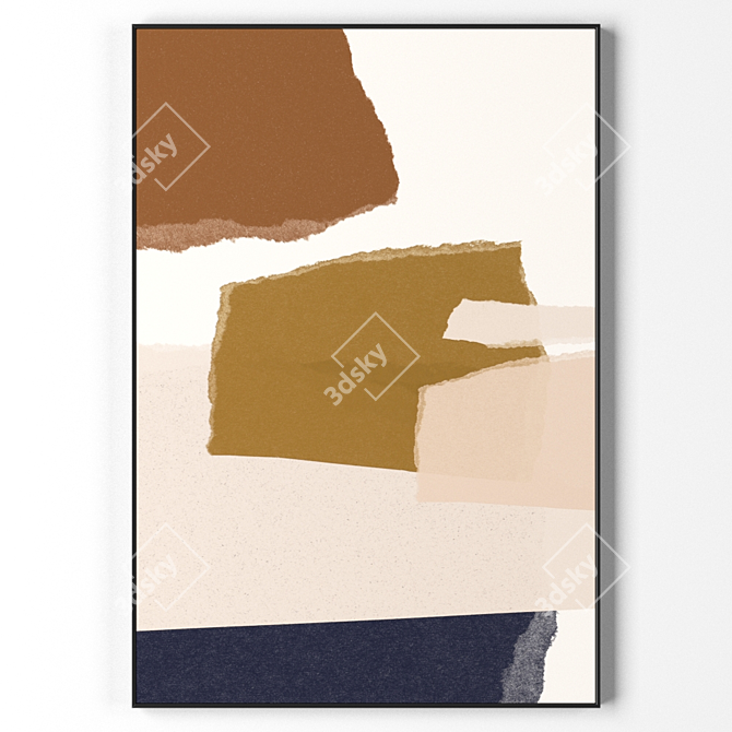 Abstract Frames Collection: 1000x685mm Sizes, High-Resolution Textures 3D model image 1