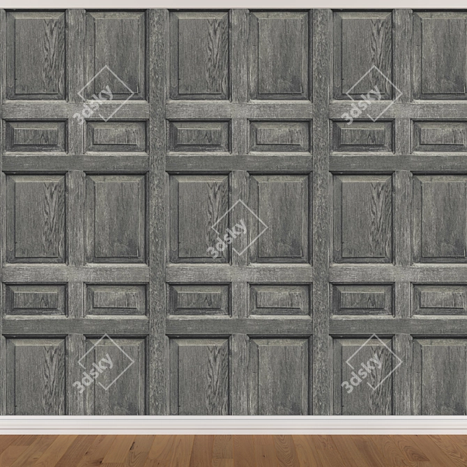 Seamless Wallpaper Set - 3 Colors 3D model image 3