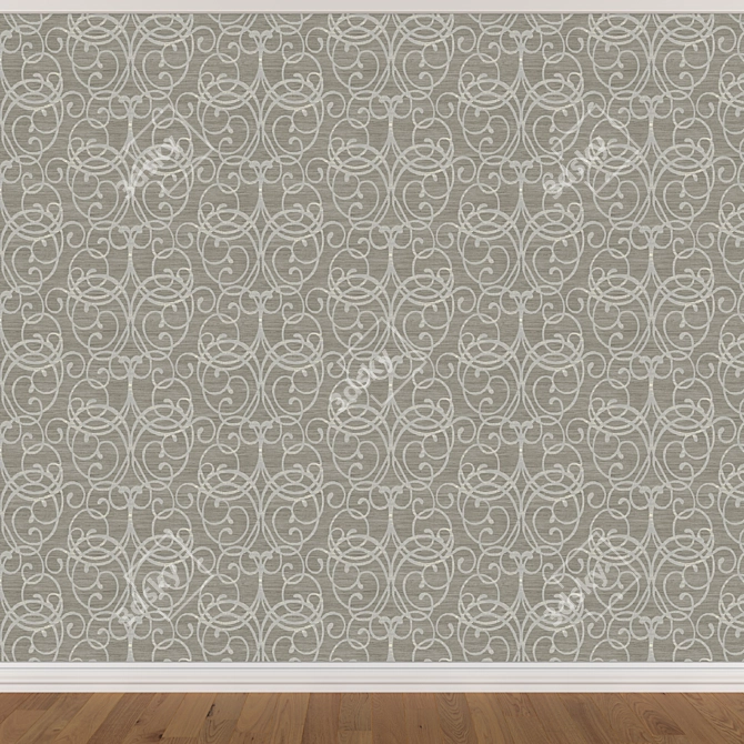 Seamless Wallpaper Set 880 - 3 Colors 3D model image 2