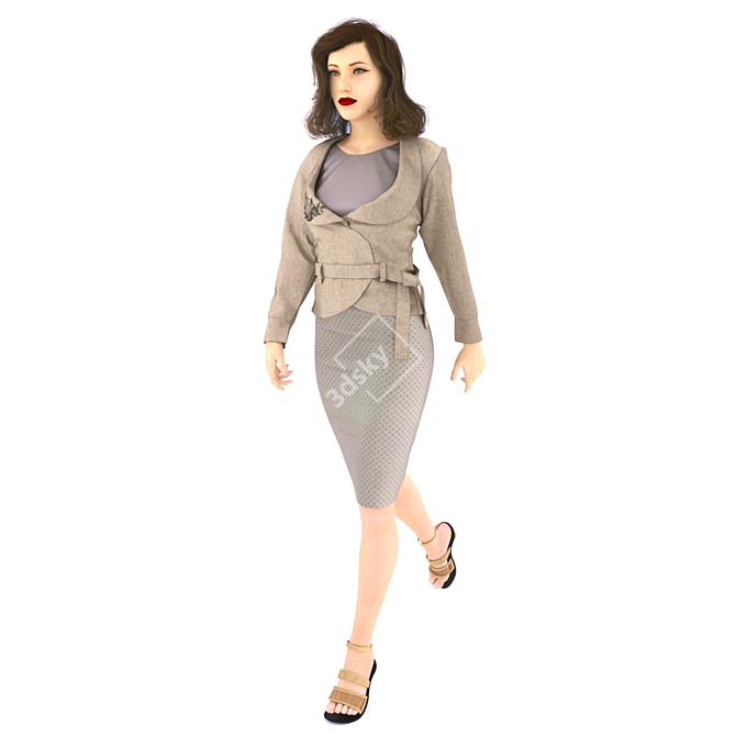 Official_Melani: High-resolution Dynamic Pose 3D model image 2