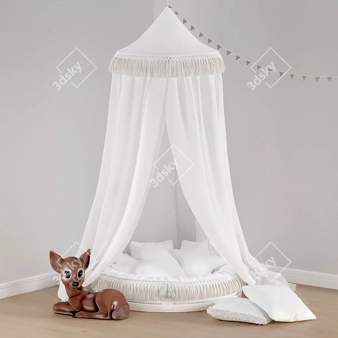 Boho Junior Nest and Toys Set 3D model image 1