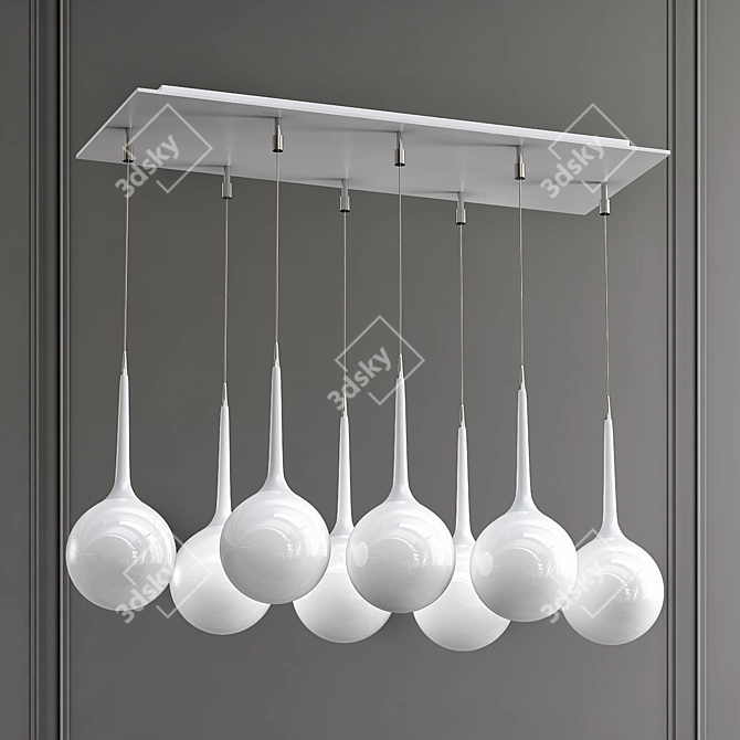 Elegant Faliero Ball 8 Light 3D model image 1