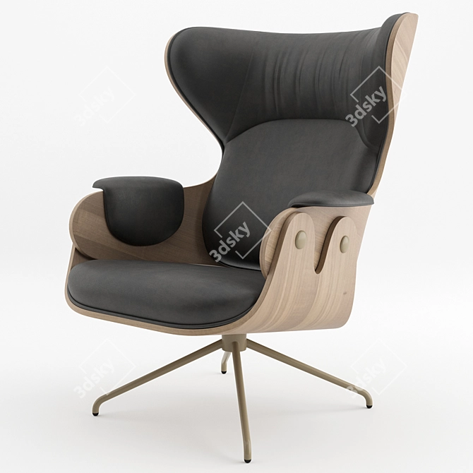 Modern Lounger Armchair by BD Barcelona 3D model image 5