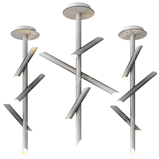 Elegant Take Ceiling Lamp 3D model image 2