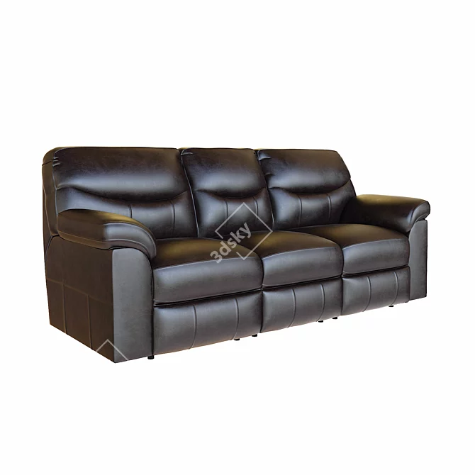 Luxury Reclining Sofa: Boxberg 3D model image 1