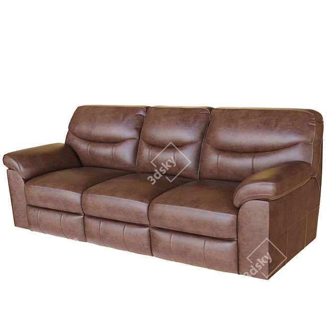 Luxury Reclining Sofa: Boxberg 3D model image 6