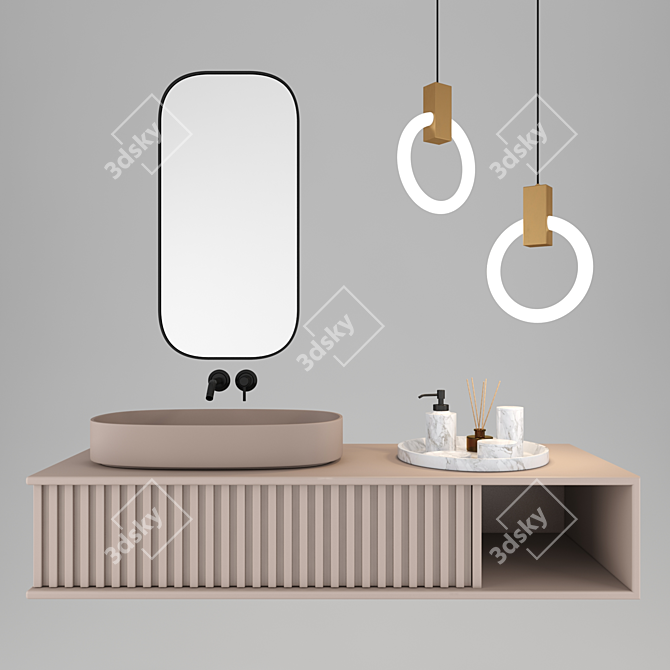 Stylish Bathroom Furniture | 006 3D model image 1