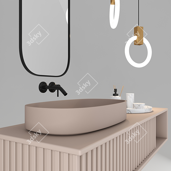 Stylish Bathroom Furniture | 006 3D model image 2