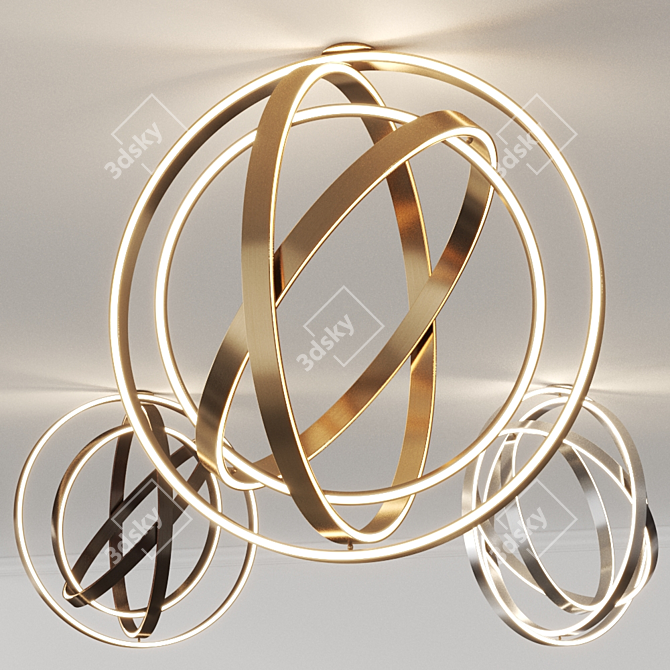 Stunning B612 Ceiling Lamp 3D model image 1